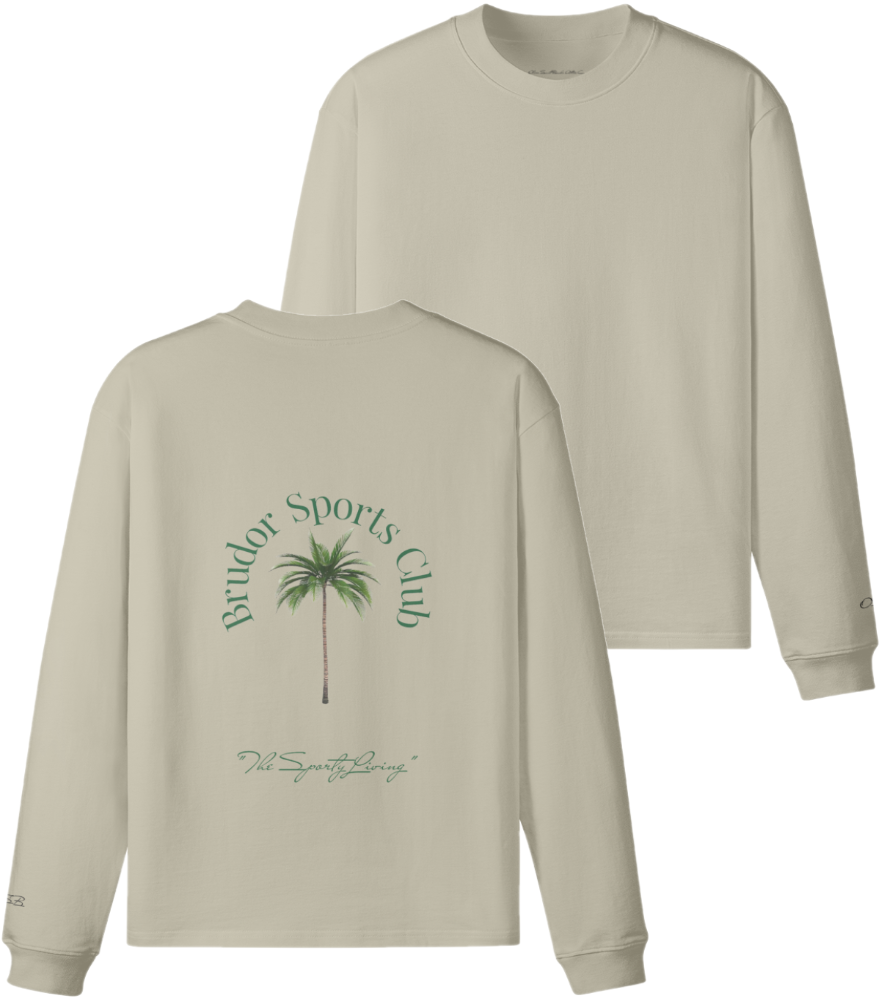 "Sports Club" -  Palm Crew Neck