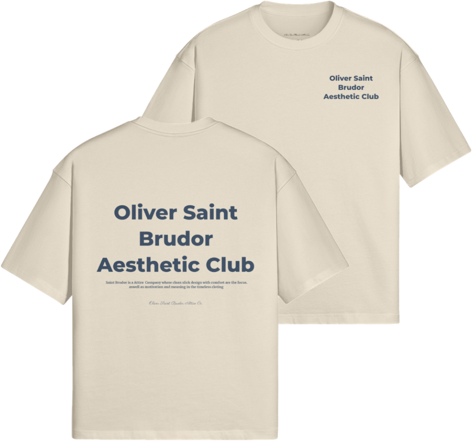 "Aesthetic" - Blue Logo T-shirt