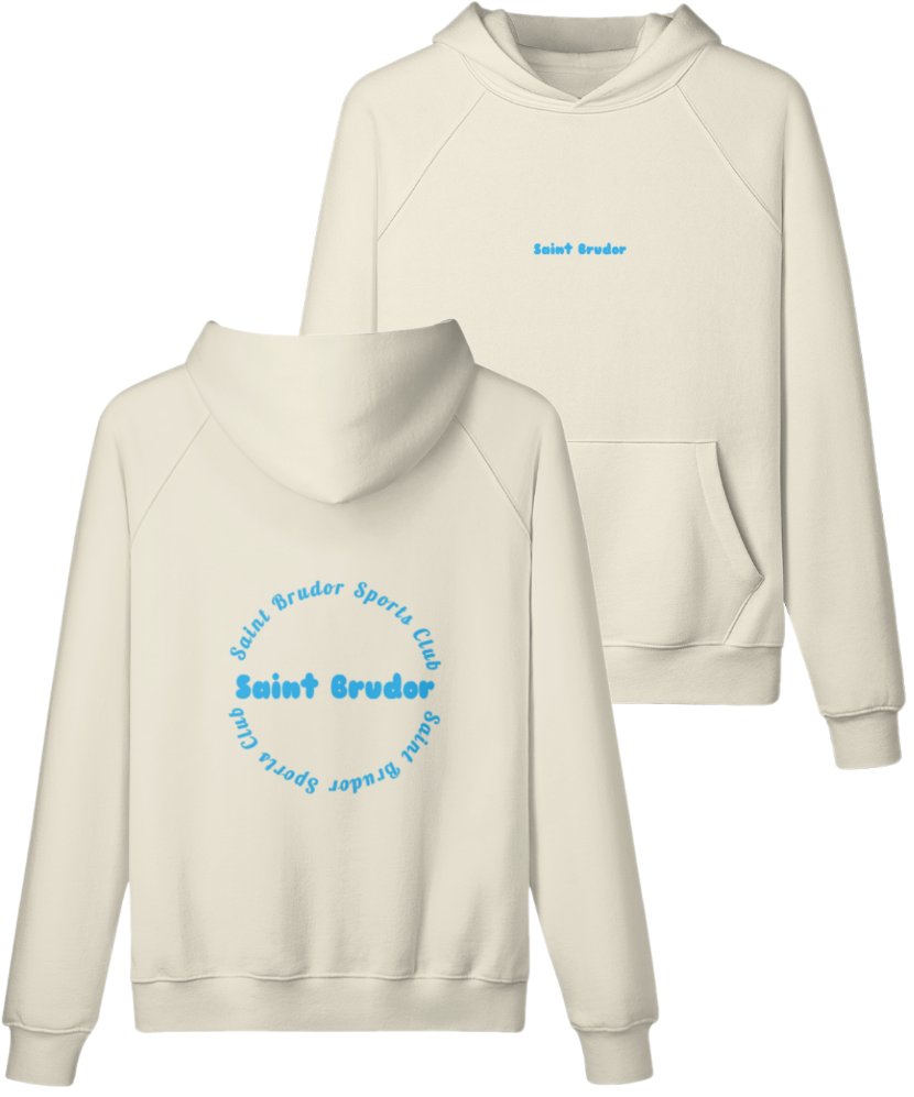 "Sports Club"  - Blue Logo Hoodie