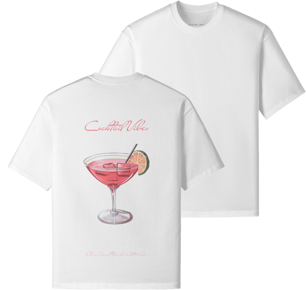 "Aesthetic" - Pink Martini Cocktail Vibes T-shirt