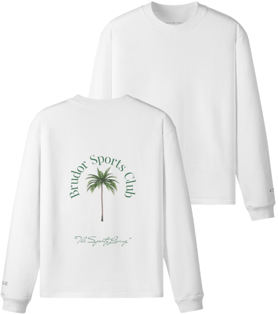 "Sports Club" -  Palm Crew Neck
