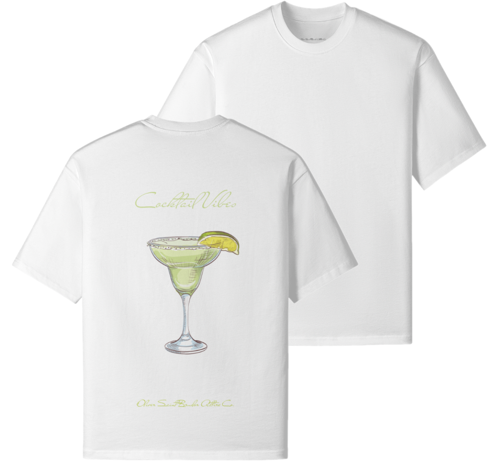 "Aesthetic" - Green Martini Cocktail Vibes T-shirt