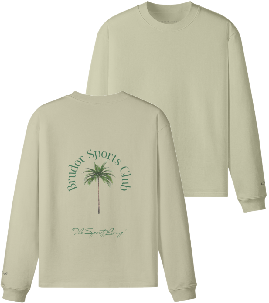 "Sports Club" -  Palm Crew Neck