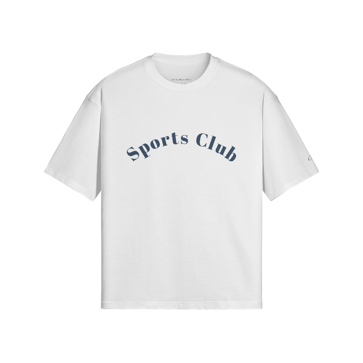 "Sports Club" - Blue Logo T-shirt