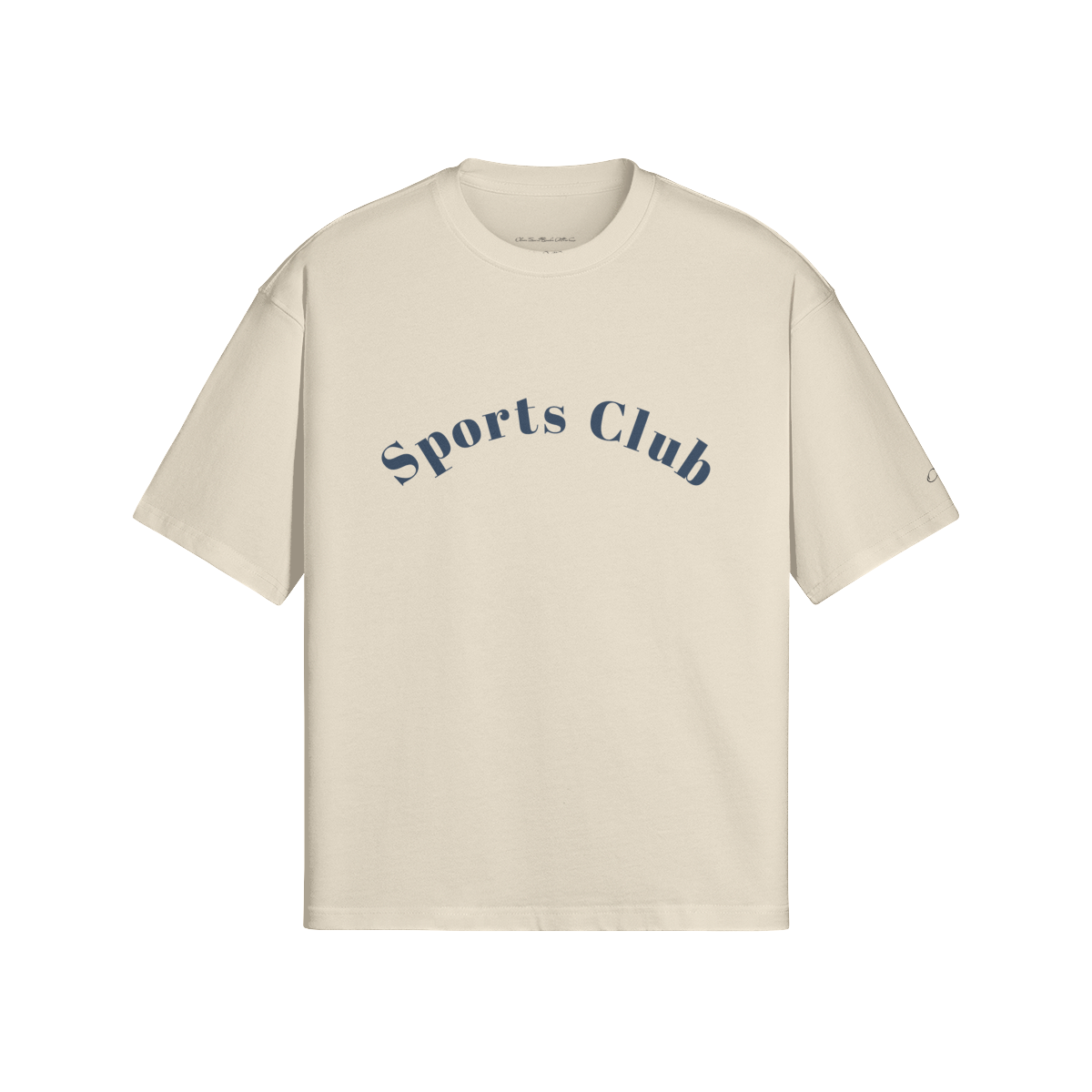 "Sports Club" - Blue Logo T-shirt