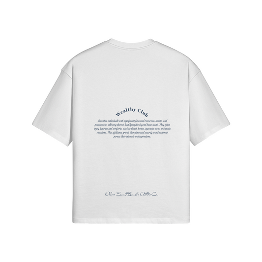 "Rich And Wealthy" - Blue Logo T-shirt
