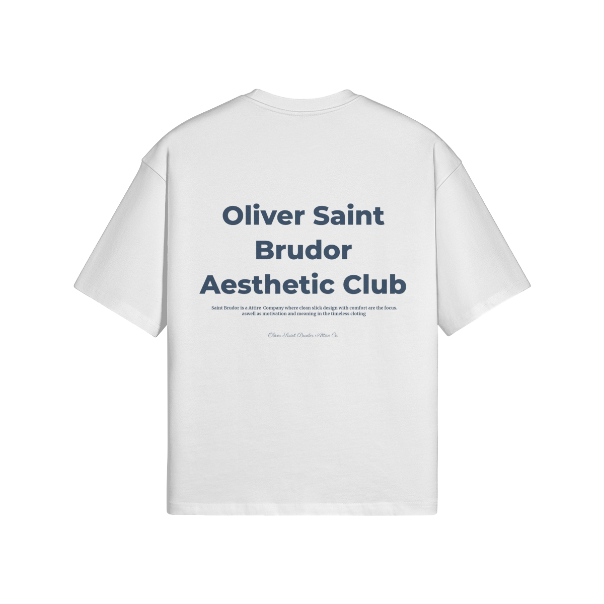 "Aesthetic" - Blue Logo T-shirt