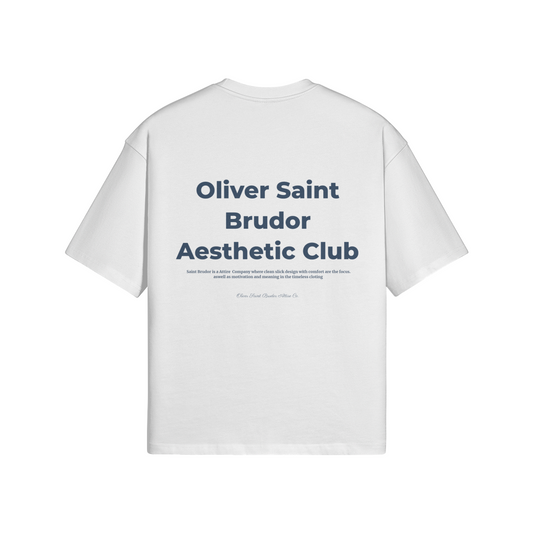 "Aesthetic" - Blue Logo T-shirt