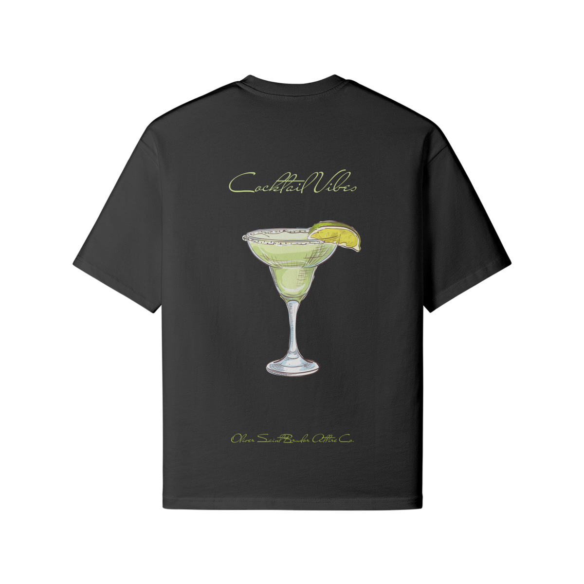 "Aesthetic" - Green Martini Cocktail Vibes T-shirt